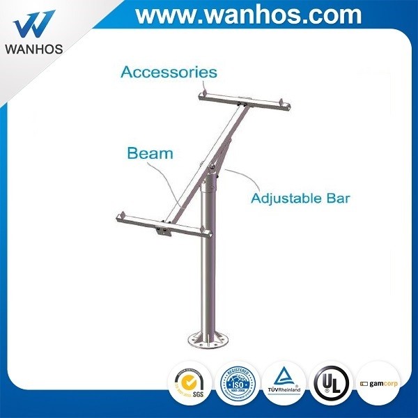 Solar panel ground mounting systems