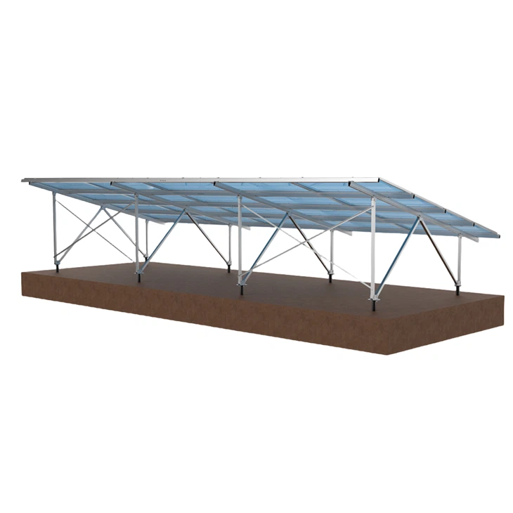 Projeto de estrutura de montagem de painel solar terrestre