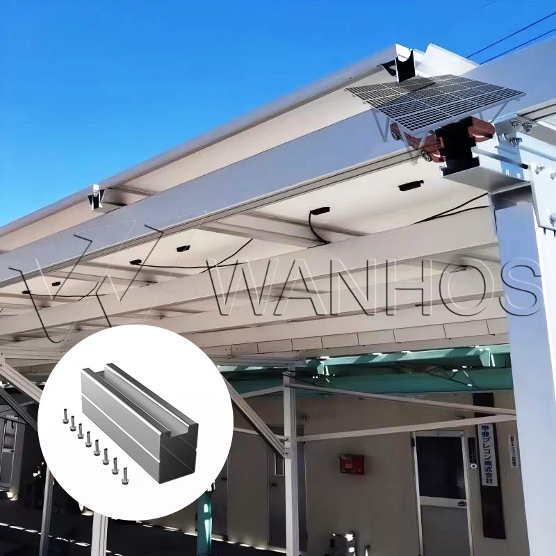 Car Port Pv Real Scene with Main Component Car Port Pv Real Scene with Main Component