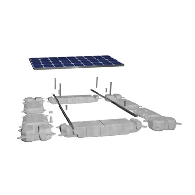 Sistema de montagem fotovoltaica flutuante
