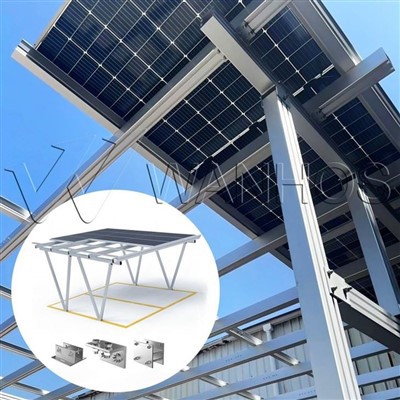 Sistema de montagem de garagem fotovoltaica