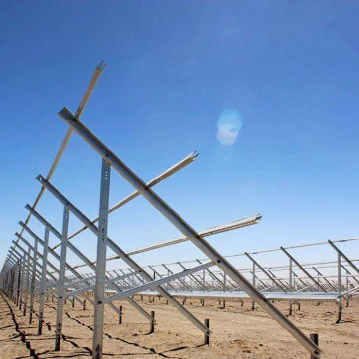 Hot-dipped Galvanized C Steel Solar Ground Mounting Racking