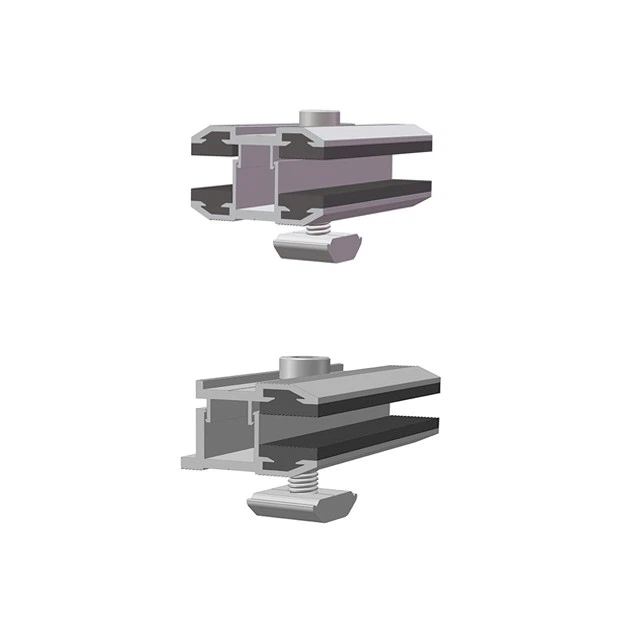 Solar Frameless Module End Inter Clamps