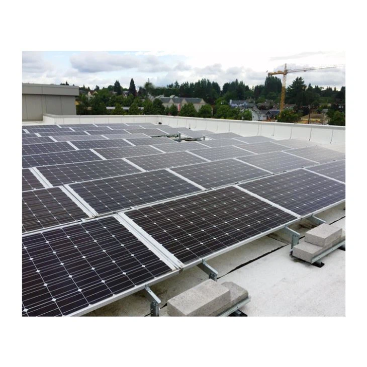 Suportes de montagem em telhado plano para painel solar