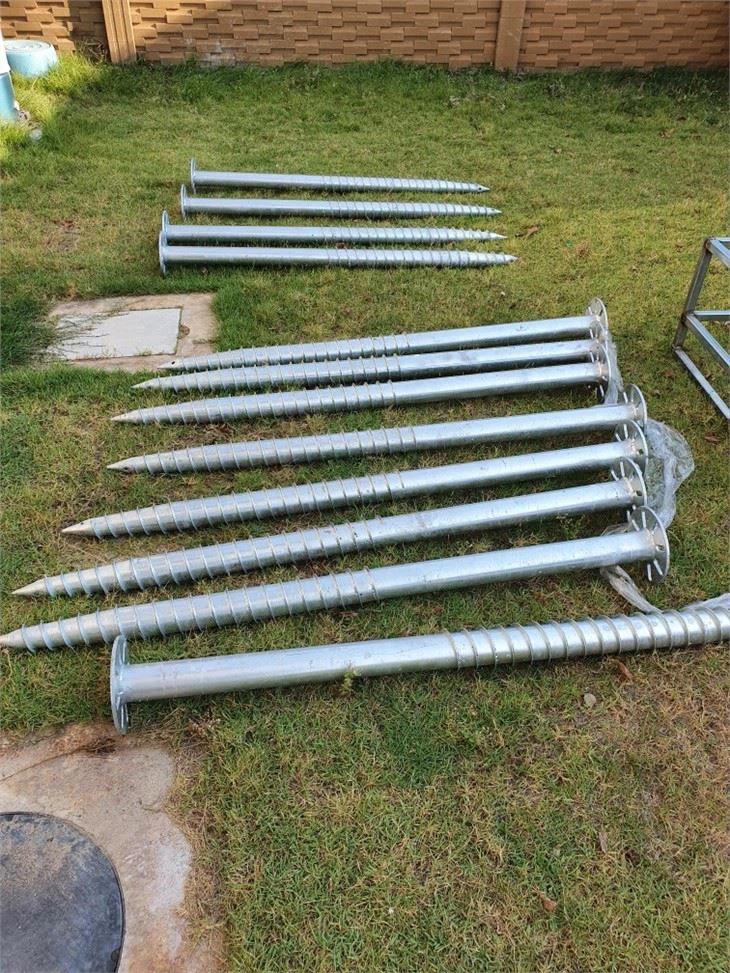 Galvanized Helix Earth Anchor Ground Pile