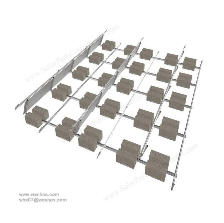 Home Solar Powered System Solar Electric Generator Ballasted Solar Mounting System For Flat Roof