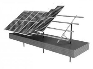 Estrutura de suporte de montagem à terra do painel solar