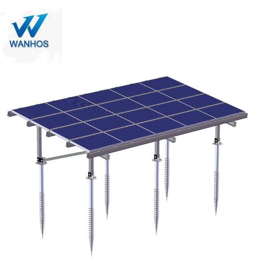 Parafusos solares para o sistema de fundação